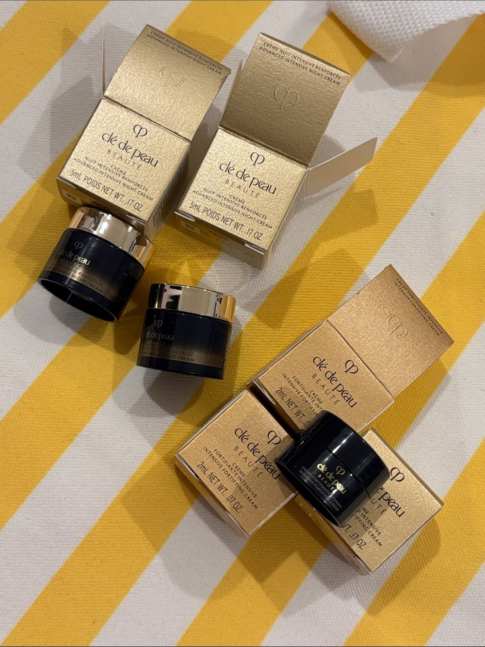 cle de peau cream samples set